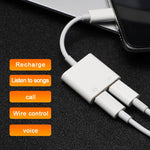 Adattatore 2 in 1 USB-C maschio a USB-C e audio femmina 18W