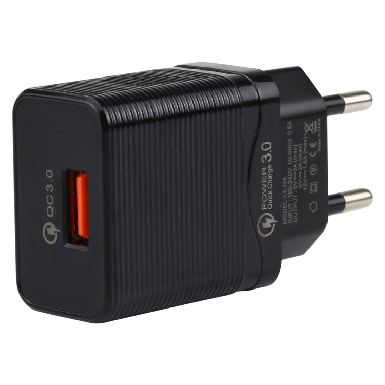 Caricatore da viaggio USB QC 3.0 18W con cavo dati 8 pin