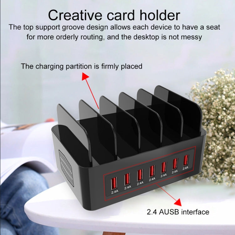 Stazione di ricarica 100W 5 porte USB con supporto
