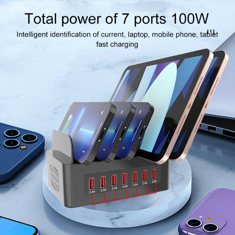 Stazione di ricarica 100W 5 porte USB con supporto