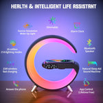 Supporto Bluetooth N69 con Caricabatterie Wireless e Sveglia