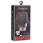 Caricabatterie rapido USB 18W QC3.0 con presa europea