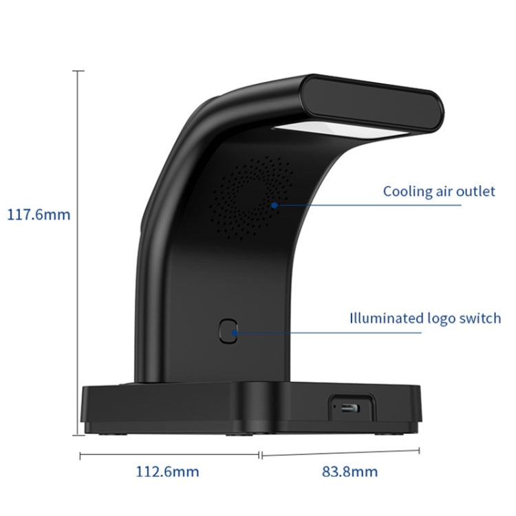Caricabatterie wireless multifunzione 15W con orologio