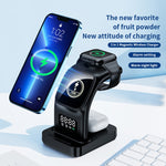 Caricabatterie wireless multifunzione 15W con orologio