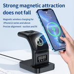 Caricabatterie wireless multifunzione 15W con orologio