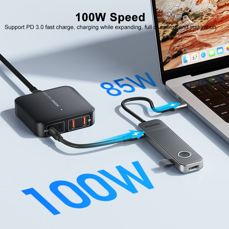 MOMAX DH17 Adattatore HUB 7 in 1 Tipo C a USB