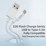Cavo ricarica rapida USB a USB-C ROCK Z20 1 metro 6A