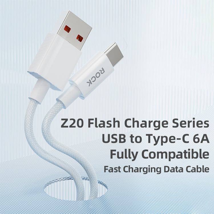 Cavo ricarica rapida USB a USB-C ROCK Z20 1 metro 6A