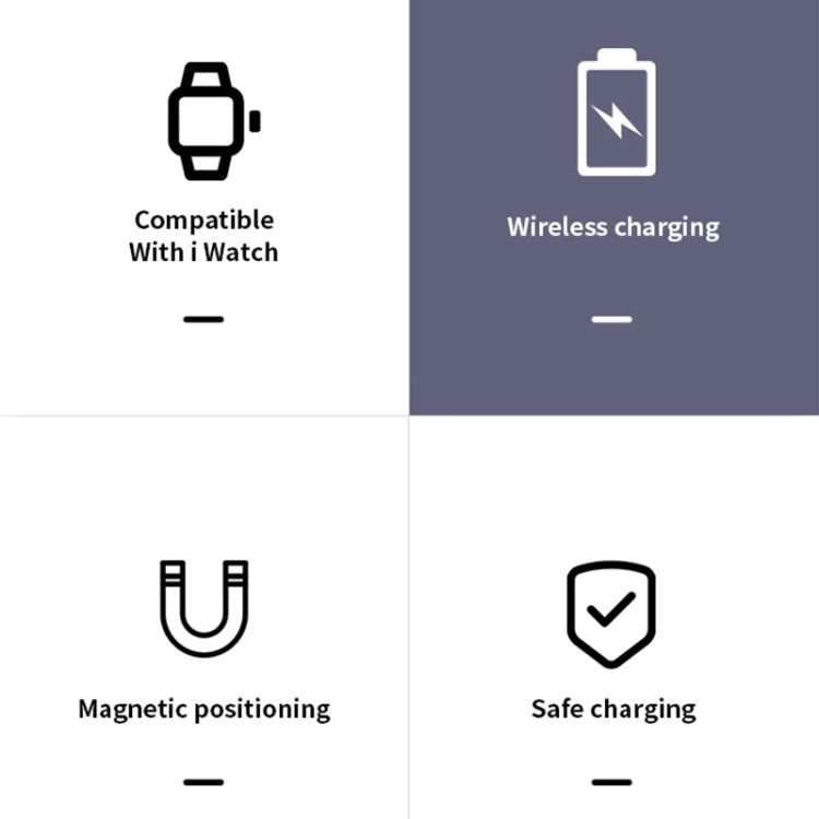 Caricabatterie wireless magnetico portatile per Apple Watch