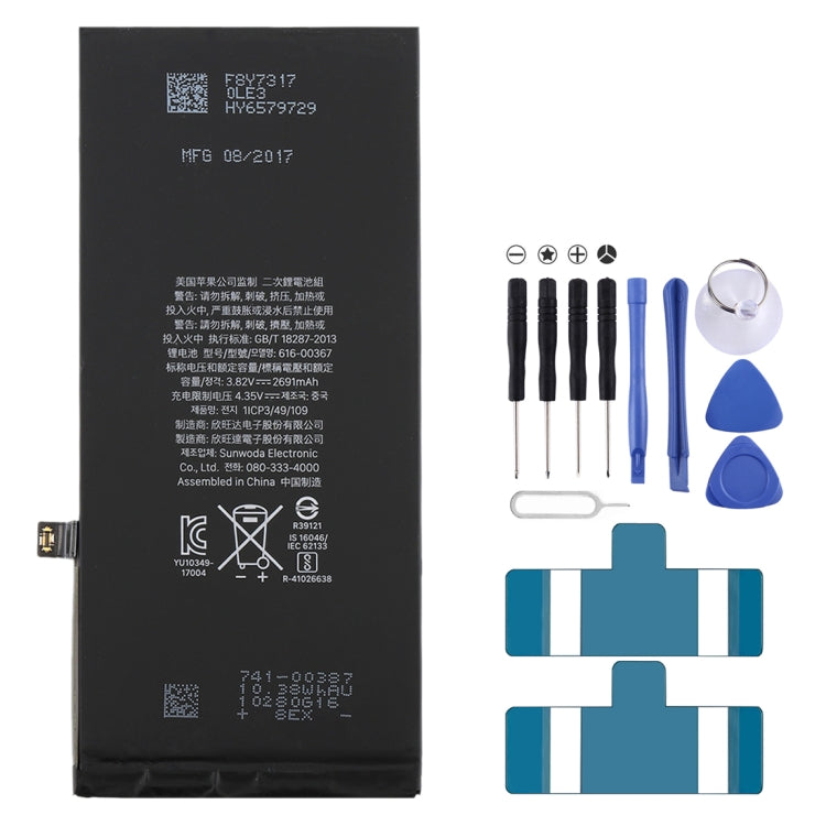 Batteria agli ioni di litio 2691 mAh per iPhone 8 Plus