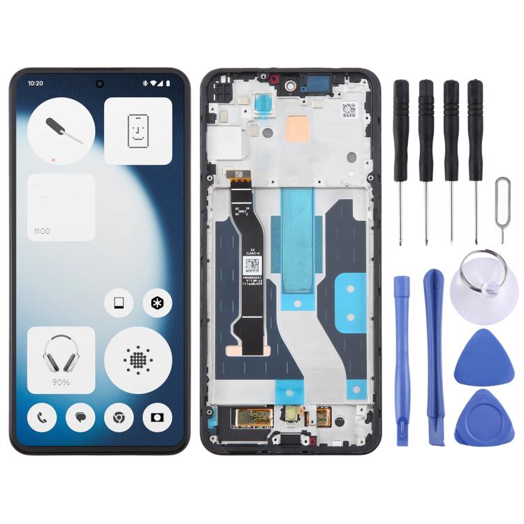 Display LCD originale con digitalizzatore e cornice per Nothing Phone CE3 Lite – Assemblaggio completo