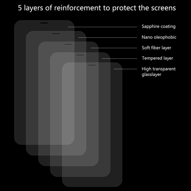 Pellicola in vetro temperato per iPhone 11 Pro e XS 0,26mm