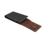 Marsupio verticale in pelle per smartphone 5,2 pollici