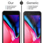 Pellicola vetro temperato per iPhone 8 Plus e 7 Plus 9H 0,3 mm