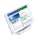 Supporto pieghevole in alluminio per tablet e smartphone
