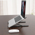 Staffa pieghevole per laptop e tablet altezza regolabile
