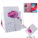 Custodia in pelle viola per iPad Pro 11" 2018 con slot carte