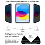 Pellicola vetro temperato privacy per iPad 10a gen 10.9"