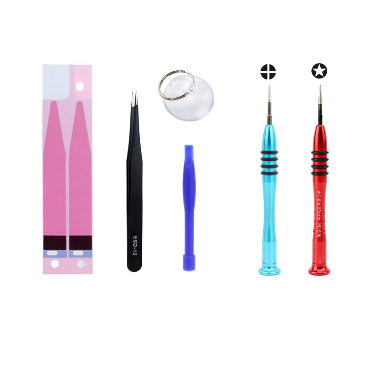 Set strumenti riparazione batteria 6 in 1 per iPhone SE 5s 5c 5