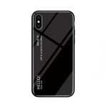 Custodia in vetro colorato per iPhone X e XS