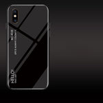 Custodia in vetro colorato per iPhone X e XS