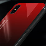 Custodia in vetro colorato per iPhone X e XS