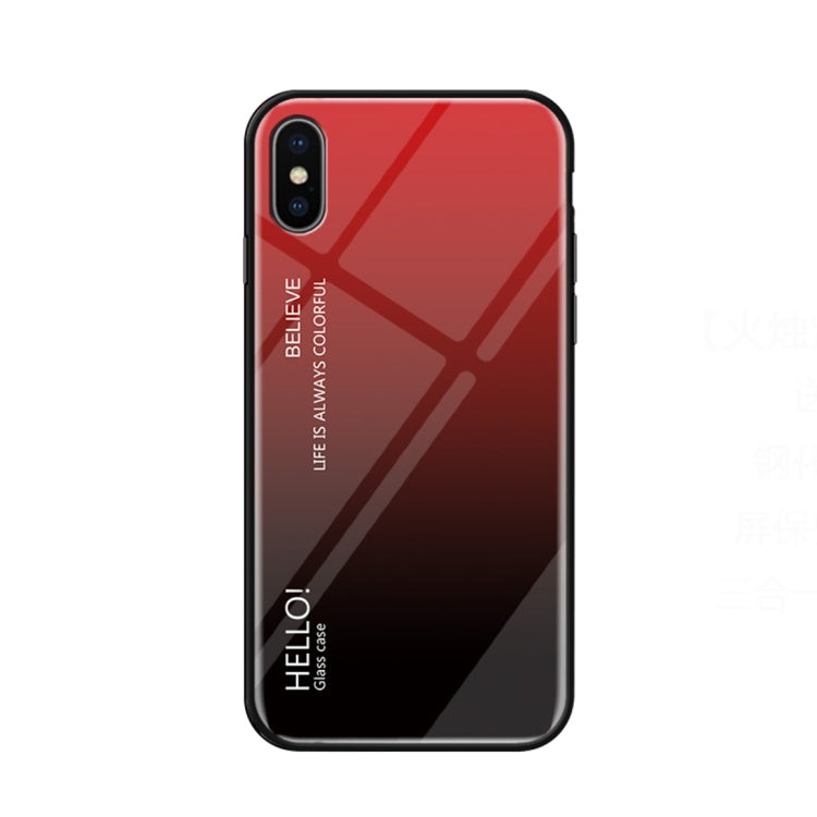 Custodia in vetro colorato per iPhone X e XS