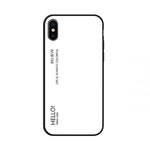 Custodia in vetro colorato per iPhone X e XS