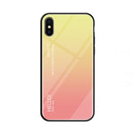 Custodia in vetro colorato per iPhone X e XS