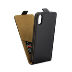 Custodia in pelle TPU per iPhone X e XS con slot carte
