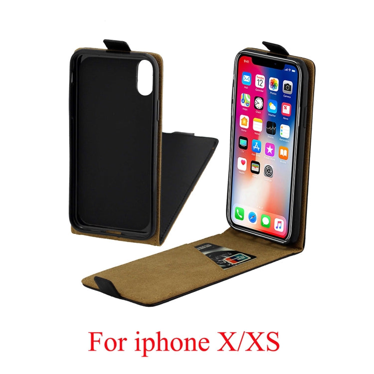 Custodia in pelle TPU per iPhone X e XS con slot carte