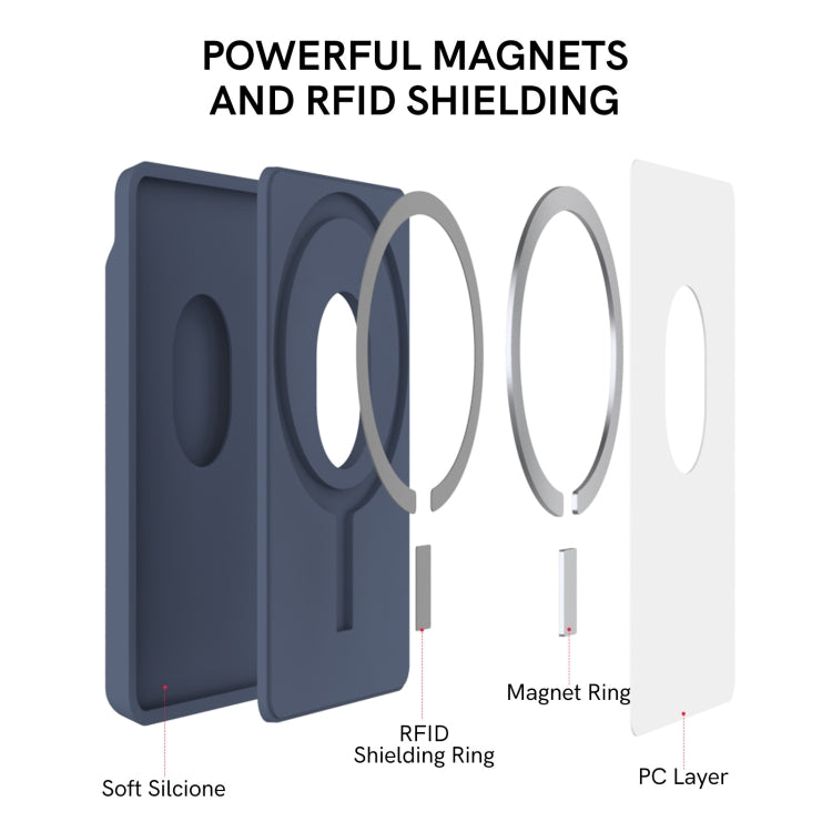Custodia portafoglio in silicone per iPhone 12 e 13