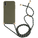 Custodia TPU Anticaduta per iPhone XS Max con Cordino