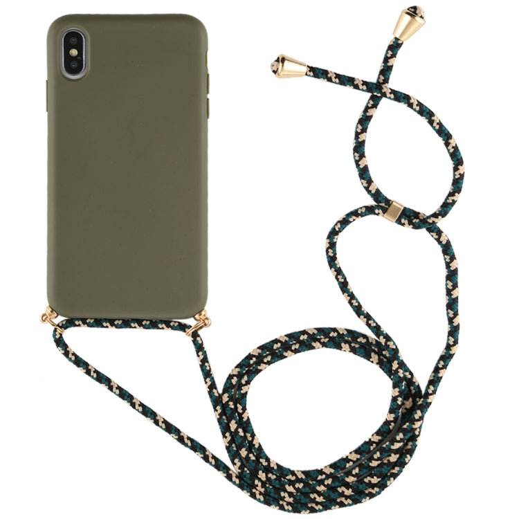 Custodia TPU Anticaduta per iPhone XS Max con Cordino