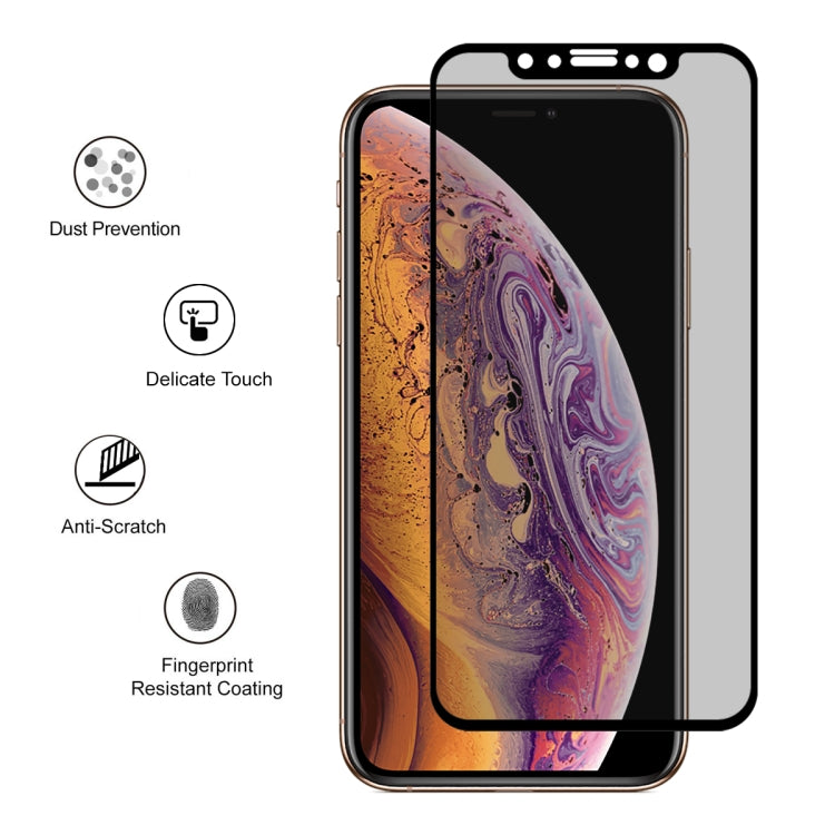 Pellicola vetro temperato privacy per iPhone XS Max