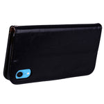 Custodia portafoglio in pelle per iPhone XR con slot carte