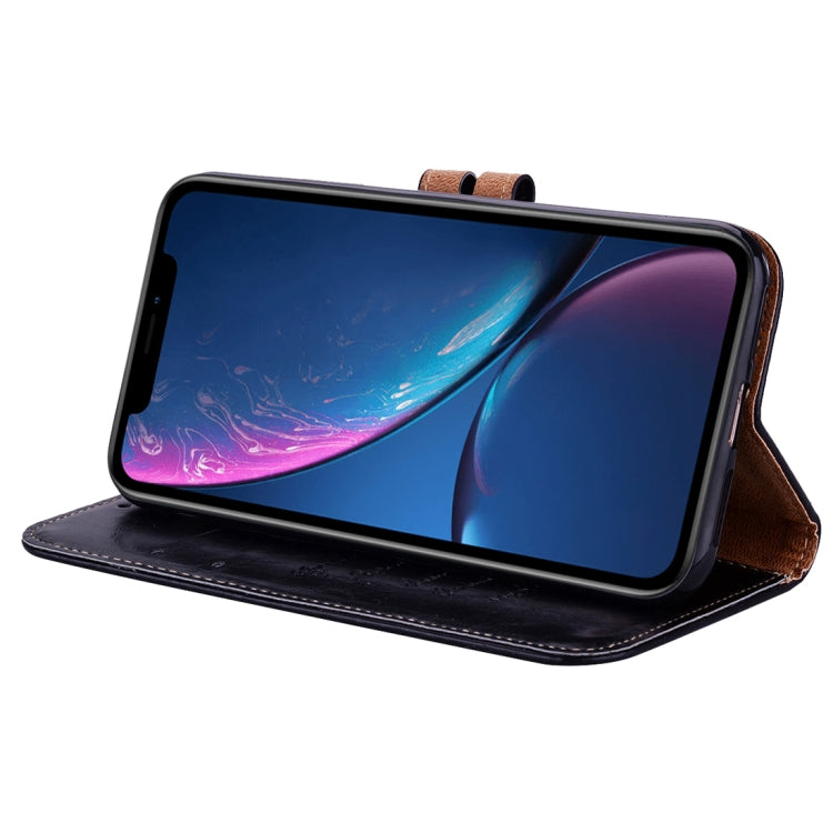 Custodia portafoglio in pelle per iPhone XR con slot carte