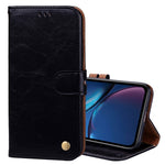 Custodia portafoglio in pelle per iPhone XR con slot carte