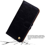 Custodia portafoglio in pelle per iPhone XR con slot carte