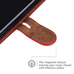 Custodia portafoglio in pelle per iPhone XR con slot carte