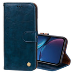Custodia portafoglio in pelle per iPhone XR con slot carte