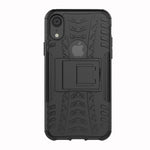 Custodia antiurto TPU e PC per iPhone XR con supporto