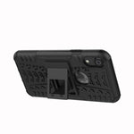Custodia antiurto TPU e PC per iPhone XR con supporto
