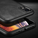 Custodia TPU e pelle per iPhone XR SULADA