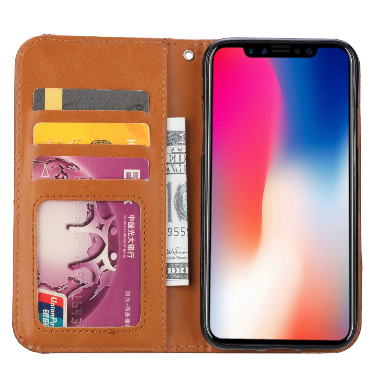 Custodia in pelle per iPhone XR con supporto