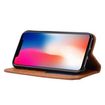 Custodia in pelle per iPhone XR con supporto