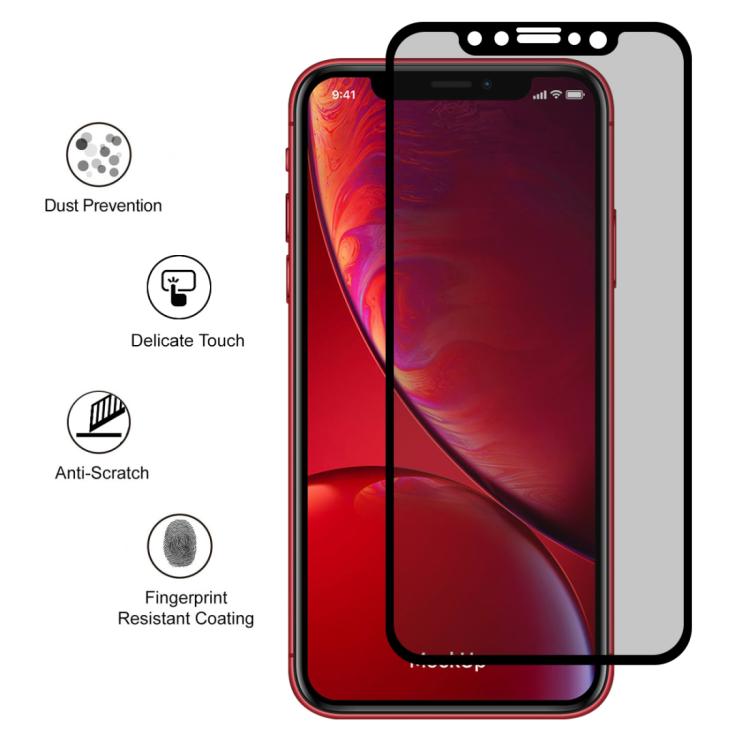 Pellicola Vetro Temperato Privacy per iPhone 11 e XR