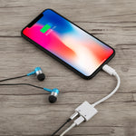 Adattatore audio 2 in 1 Lightning e jack 3.5mm per iPhone
