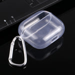 Custodia protettiva trasparente TPU per AirPods 3 con gancio