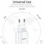 Caricabatterie da viaggio USB singolo USAMS 2.1A con presa EU